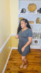short sleeve dress (ash grey)